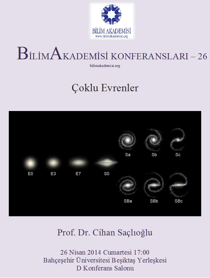  Çoklu Evrenler - Konuşmacı : Prof. Dr. Cihan Saçlıoğlu