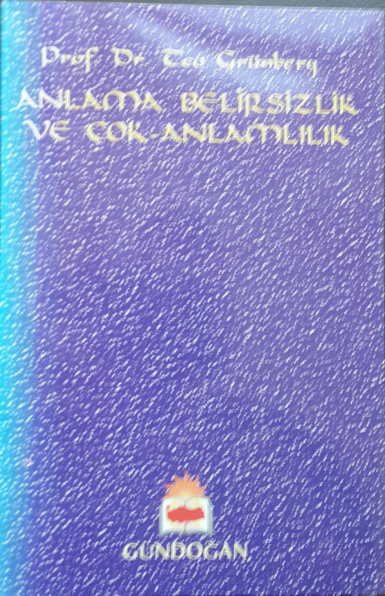 Teo Grünberg "Anlama Belirsizlik ve Çok Anlamlılık" - Gündoğan Yayınları