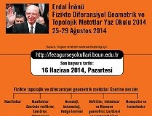 Bilim Akademisi – Boğaziçi Üniversitesi Feza Gürsey Yaz Okulları 2014